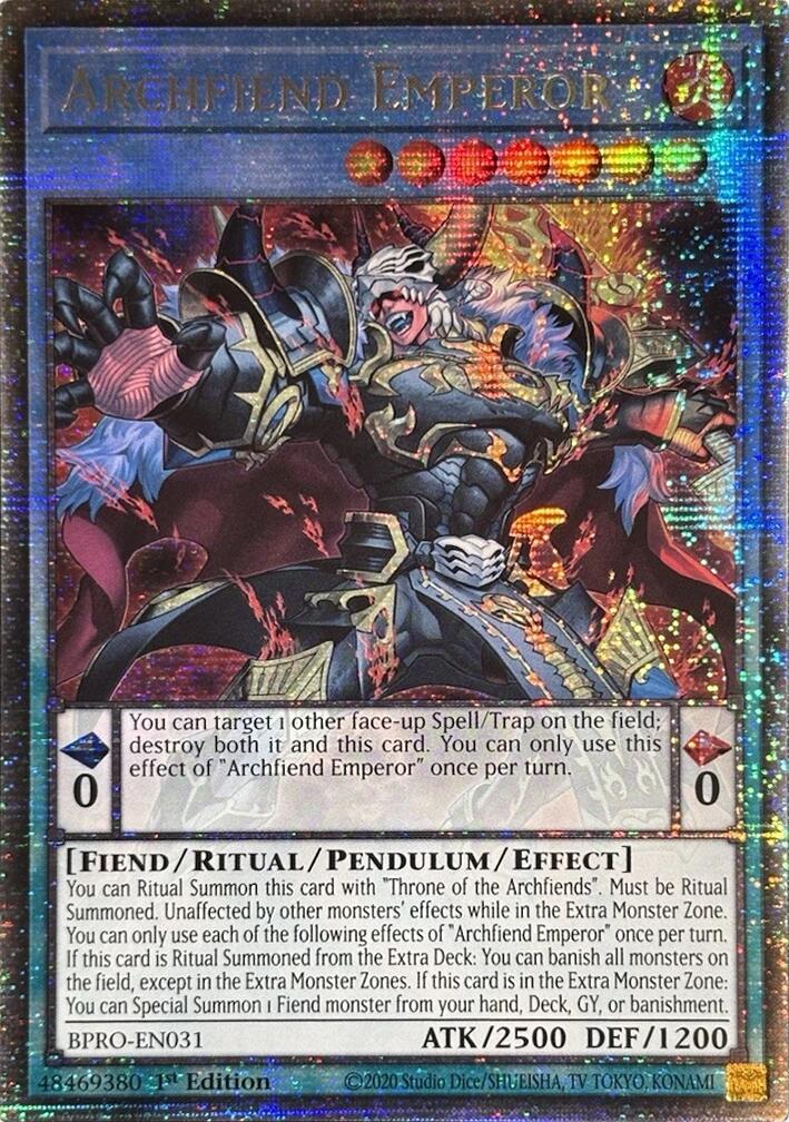 Archfiend Emperor (Starlight Rare) [BPRO-EN031] Starlight Rare | Exor Games Bridgewater