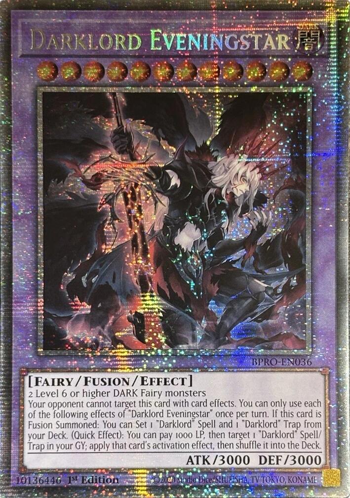 Darklord Eveningstar (Starlight Rare) [BPRO-EN036] Starlight Rare | Exor Games Bridgewater