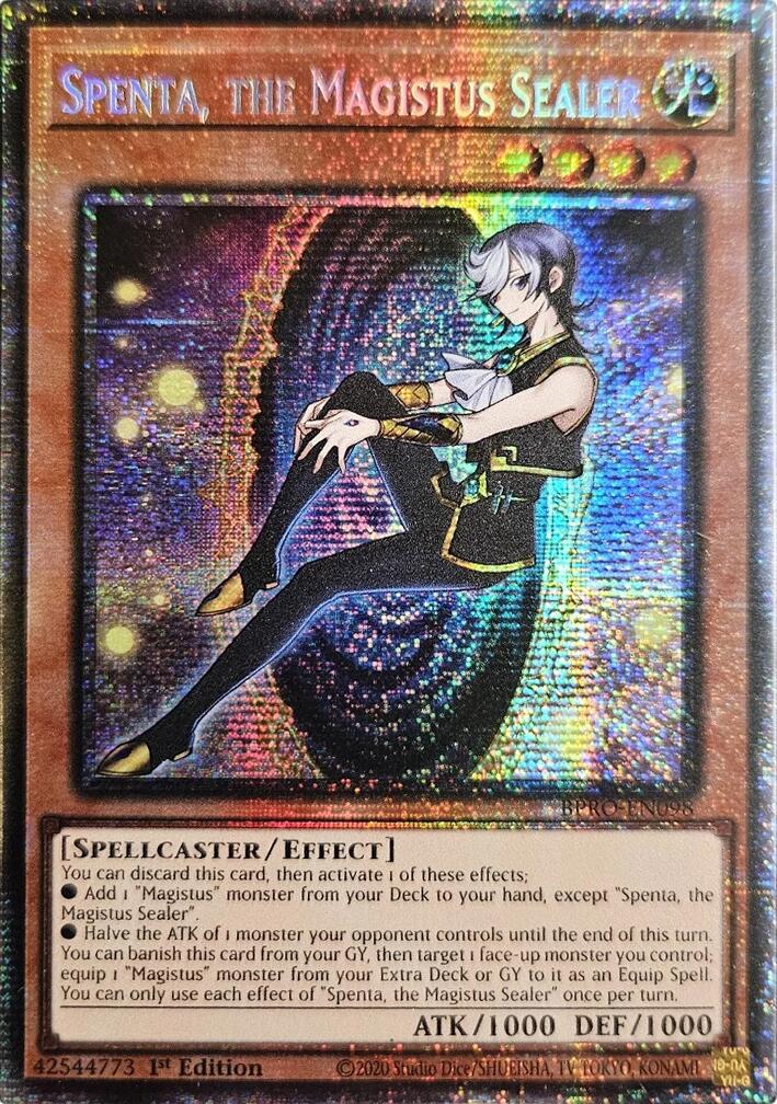 Spenta, the Magistus Sealer (Starlight Rare) [BPRO-EN098] Starlight Rare | Exor Games Bridgewater