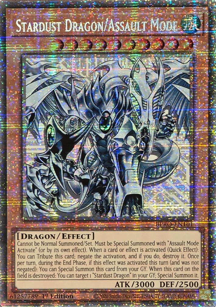 Stardust Dragon/Assault Mode [BPRO-EN101] Starlight Rare | Exor Games Bridgewater