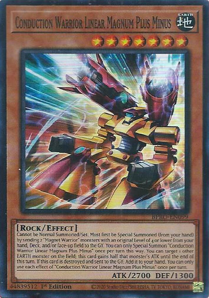 Conduction Warrior Linear Magnum Plus Minus [BPRO-EN099] Super Rare | Exor Games Bridgewater