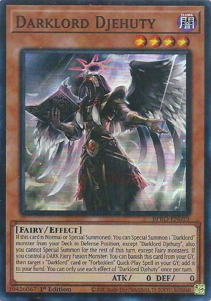 Darklord Djehuty [BPRO-EN019] Super Rare | Exor Games Bridgewater