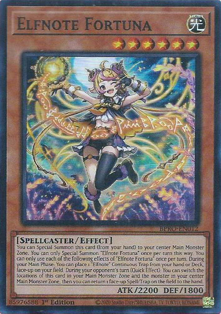 Elfnote Fortuna [BPRO-EN012] Super Rare | Exor Games Bridgewater