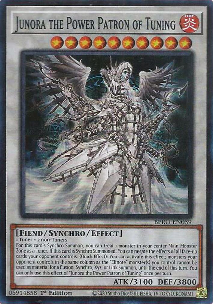 Junora the Power Patron of Tuning [BPRO-EN039] Super Rare | Exor Games Bridgewater
