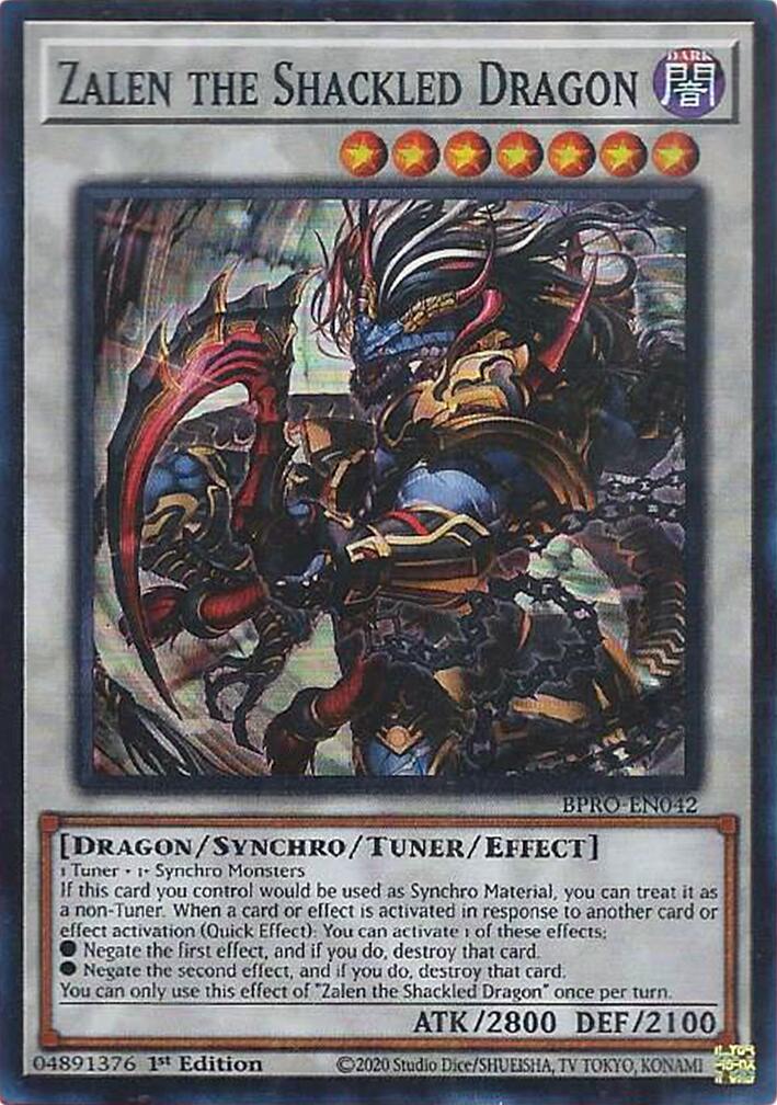 Zalen the Shackled Dragon [BPRO-EN042] Super Rare | Exor Games Bridgewater