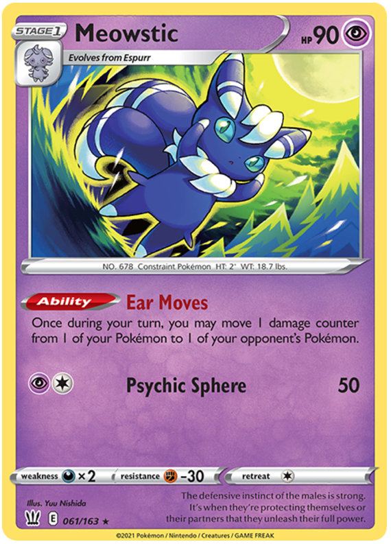 Meowstic (061/163) [Sword & Shield: Battle Styles] | Exor Games Bridgewater