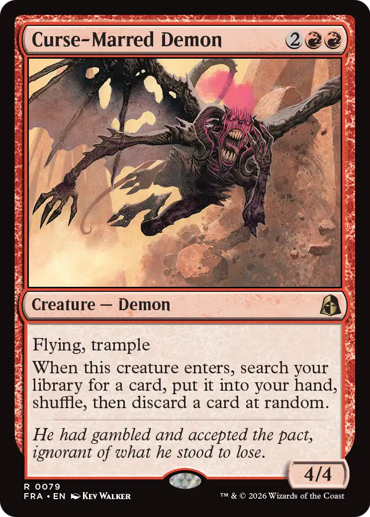 Curse-Marred Demon [Reality Fracture] | Exor Games Bridgewater