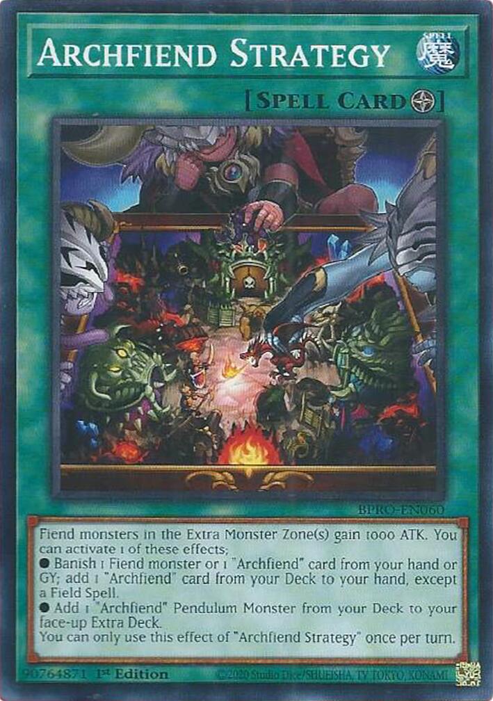 Archfiend Strategy [BPRO-EN060] Rare | Exor Games Bridgewater