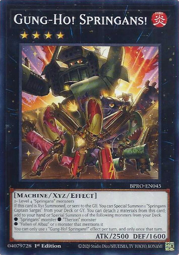 Gung-Ho! Springans! [BPRO-EN045] Common | Exor Games Bridgewater
