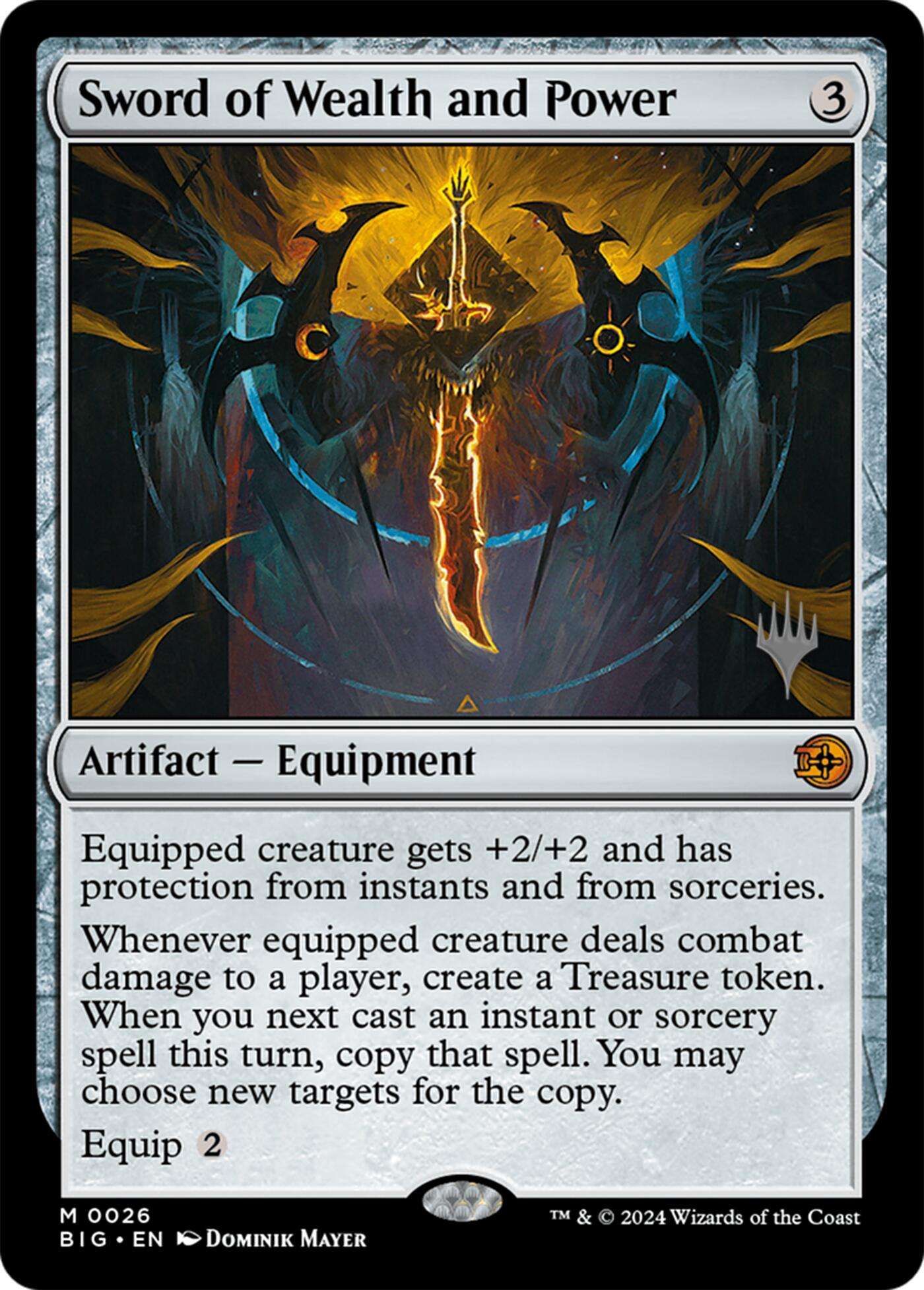 Sword of Wealth and Power [Lorwyn Eclipsed Promos] | Exor Games Bridgewater