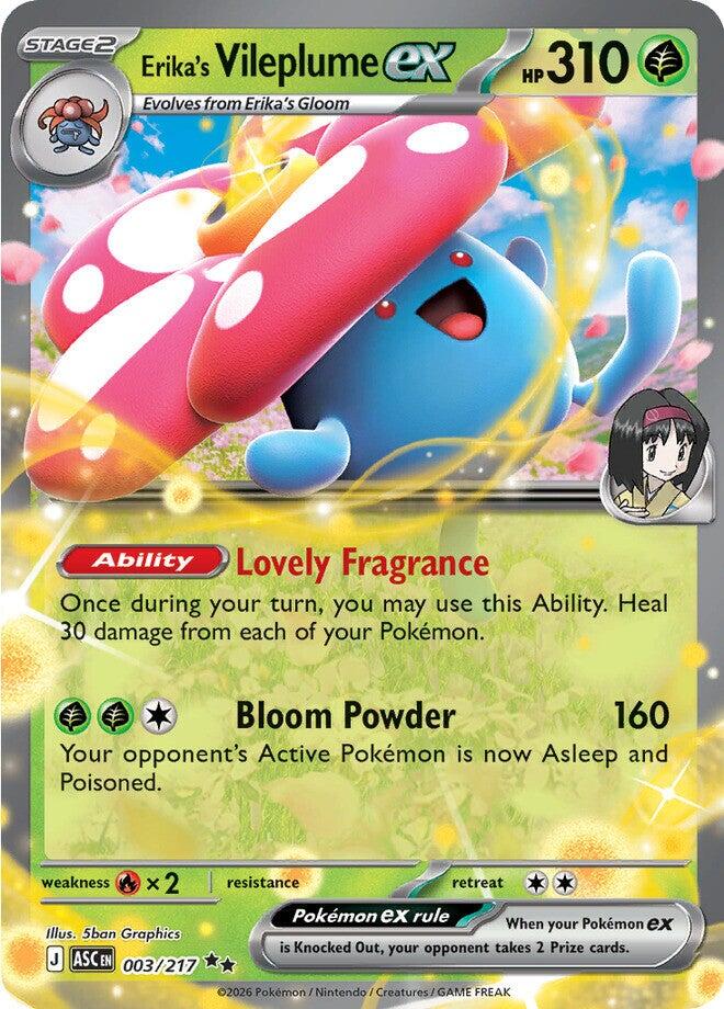 Erika's Vileplume ex (003/217) [Mega Evolution: Ascended Heroes] | Exor Games Bridgewater