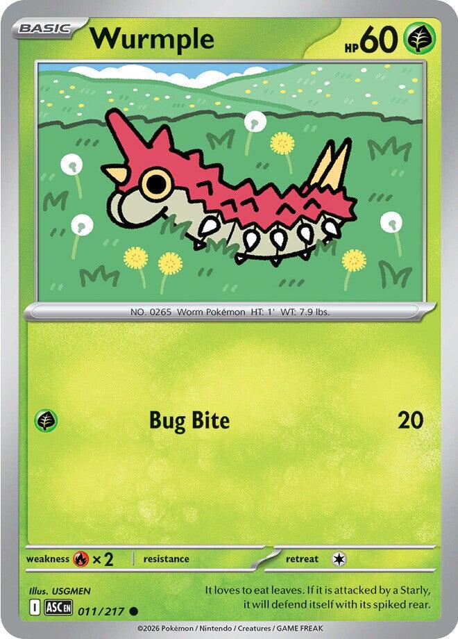 Wurmple (011/217) [Mega Evolution: Ascended Heroes] | Exor Games Bridgewater