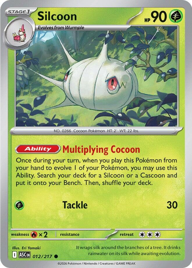 Silcoon (012/217) [Mega Evolution: Ascended Heroes] | Exor Games Bridgewater