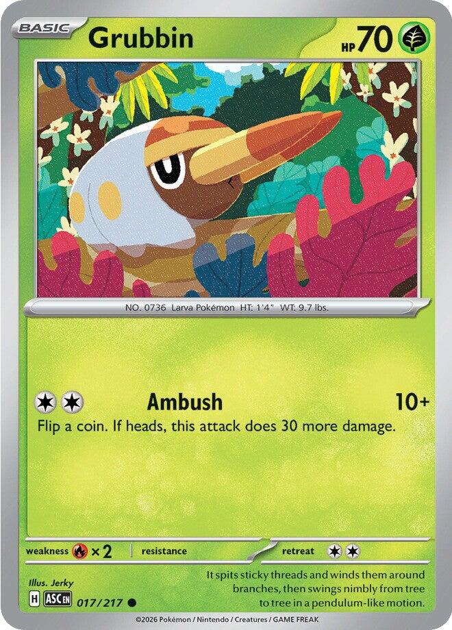 Grubbin (017/217) [Mega Evolution: Ascended Heroes] | Exor Games Bridgewater