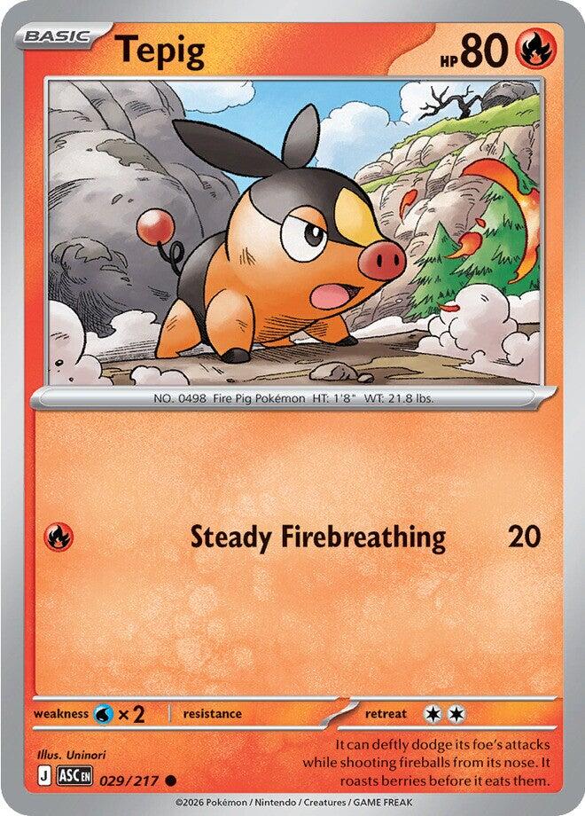 Tepig (029/217) [Mega Evolution: Ascended Heroes] | Exor Games Bridgewater