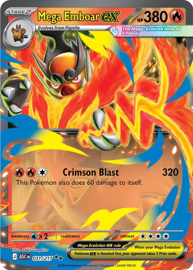 Mega Emboar ex (031/217) [Mega Evolution: Ascended Heroes] | Exor Games Bridgewater