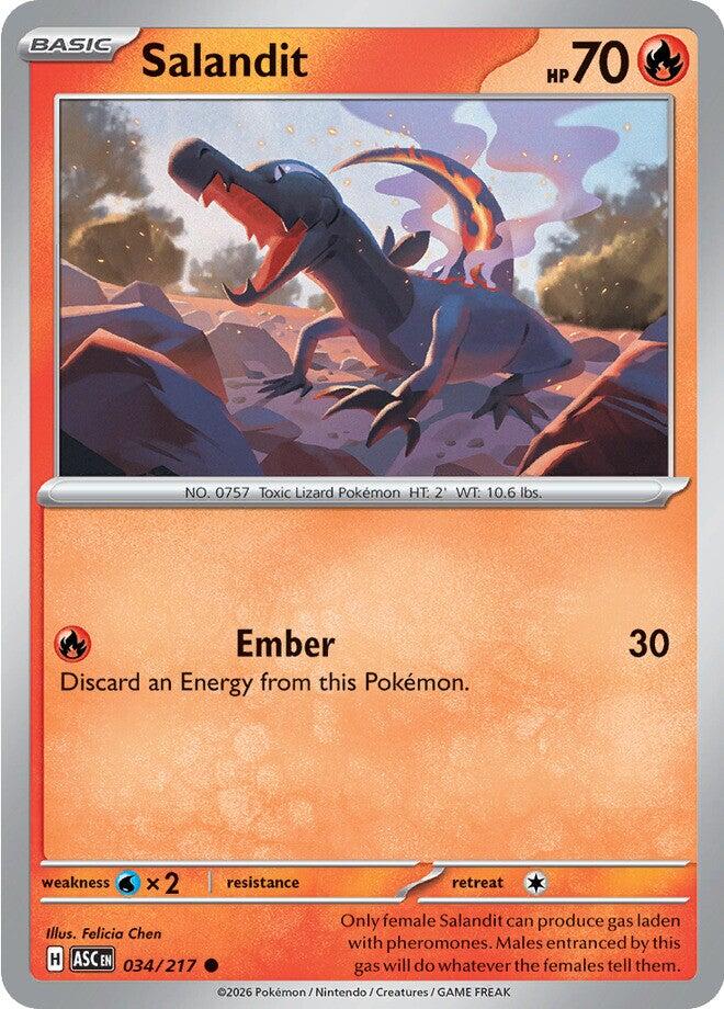 Salandit (034/217) [Mega Evolution: Ascended Heroes] | Exor Games Bridgewater