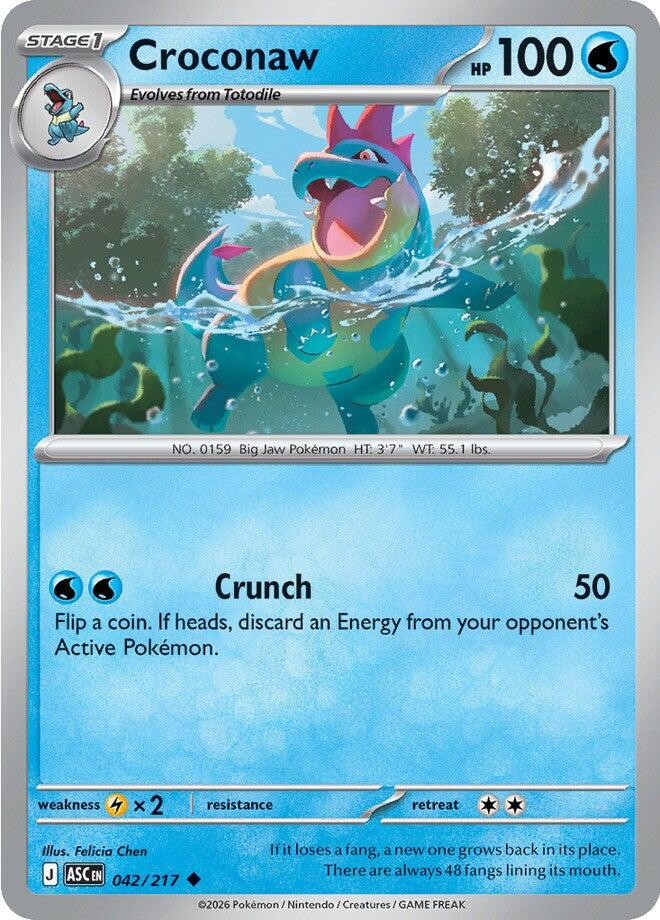 Croconaw (042/217) [Mega Evolution: Ascended Heroes] | Exor Games Bridgewater