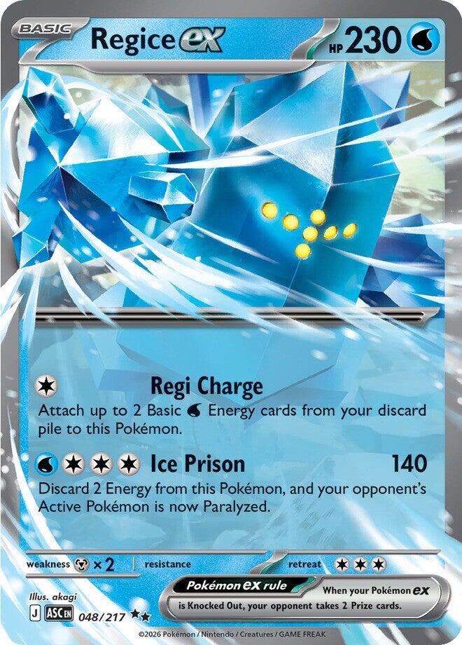 Regice ex (048/217) [Mega Evolution: Ascended Heroes] | Exor Games Bridgewater