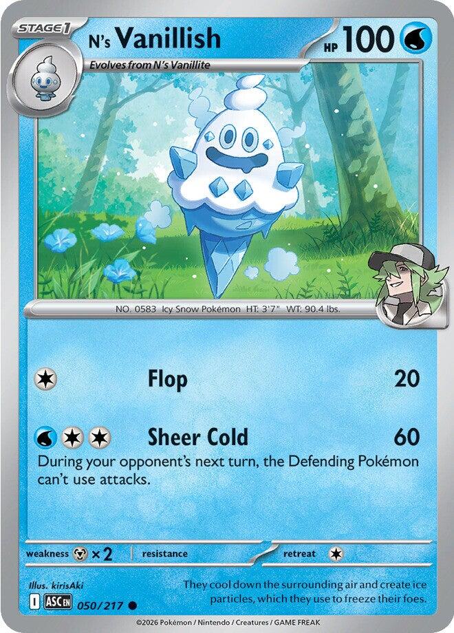 N's Vanillish (050/217) [Mega Evolution: Ascended Heroes] | Exor Games Bridgewater