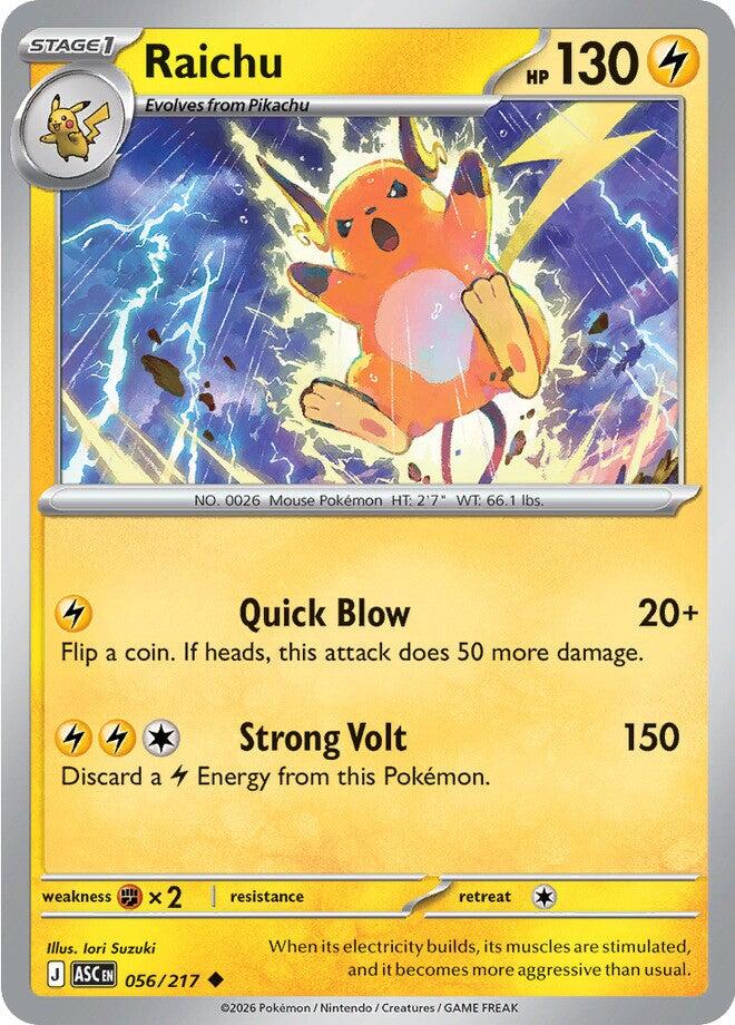 Raichu (056/217) [Mega Evolution: Ascended Heroes] | Exor Games Bridgewater