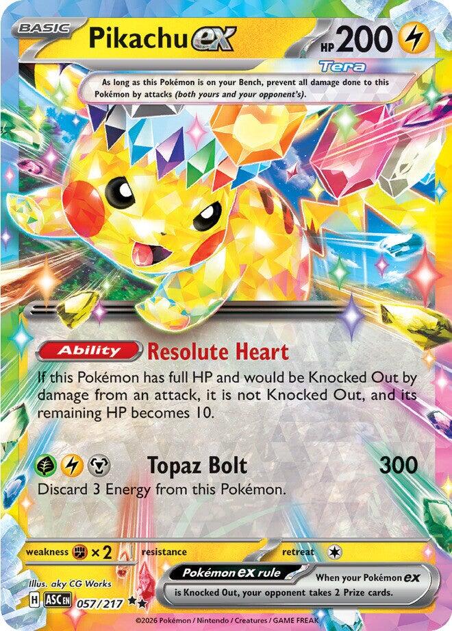 Pikachu ex (057/217) [Mega Evolution: Ascended Heroes] | Exor Games Bridgewater