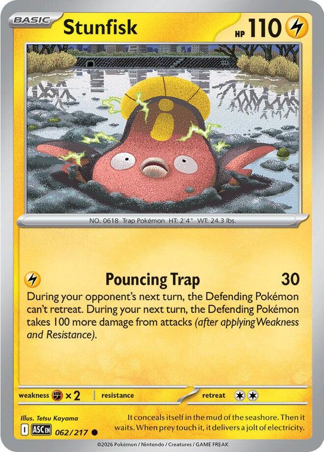 Stunfisk (062/217) [Mega Evolution: Ascended Heroes] | Exor Games Bridgewater
