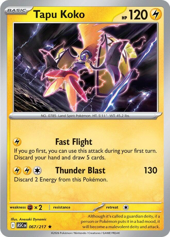 Tapu Koko (067/217) [Mega Evolution: Ascended Heroes] | Exor Games Bridgewater