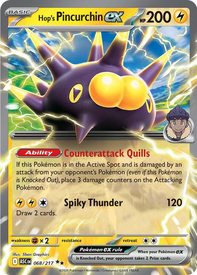 Hop's Pincurchin ex (068/217) [Mega Evolution: Ascended Heroes] | Exor Games Bridgewater