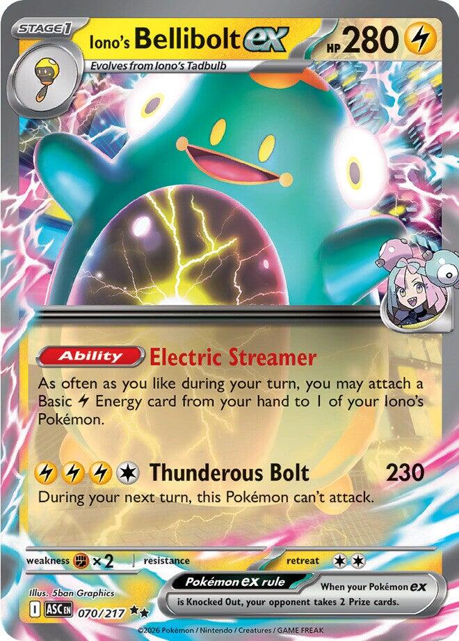 Iono's Bellibolt ex (070/217) [Mega Evolution: Ascended Heroes] | Exor Games Bridgewater