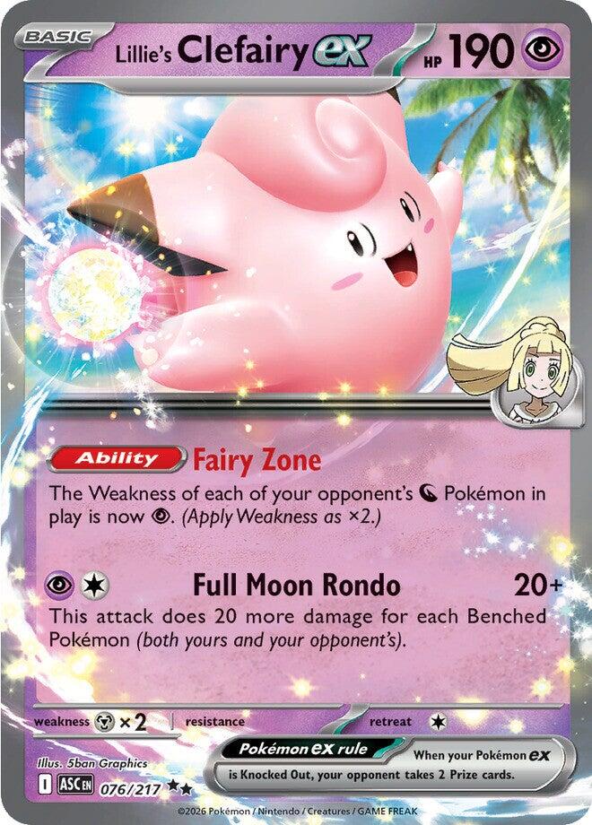 Lillie's Clefairy ex (076/217) [Mega Evolution: Ascended Heroes] | Exor Games Bridgewater