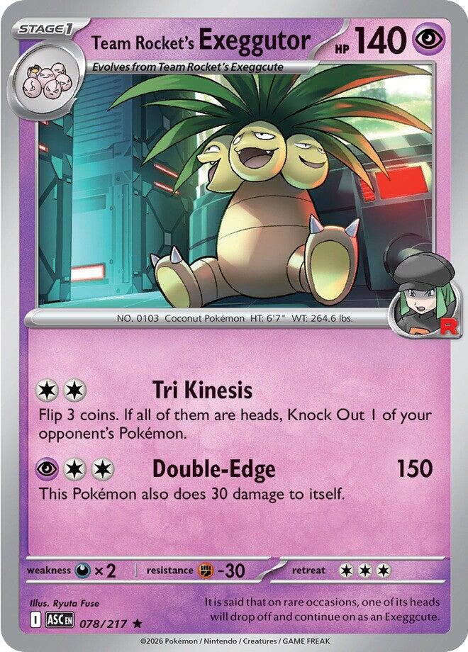 Team Rocket's Exeggutor (078/217) [Mega Evolution: Ascended Heroes] | Exor Games Bridgewater