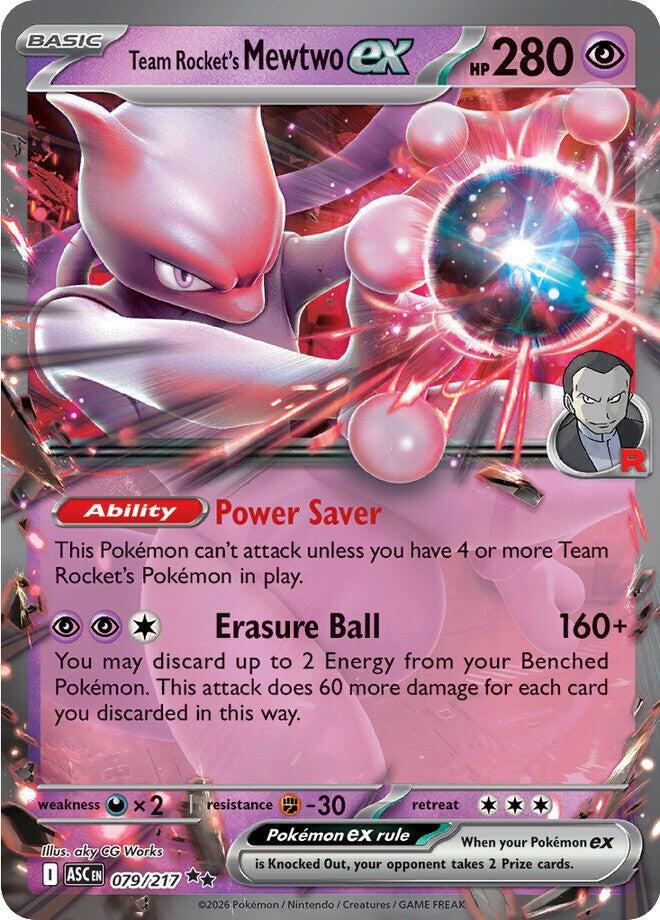 Team Rocket's Mewtwo ex (079/217) [Mega Evolution: Ascended Heroes] | Exor Games Bridgewater