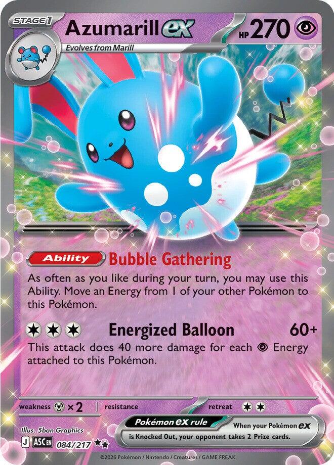 Azumarill ex (084/217) [Mega Evolution: Ascended Heroes] | Exor Games Bridgewater