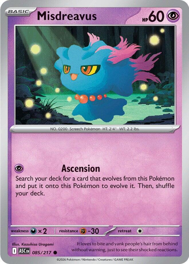 Misdreavus (085/217) [Mega Evolution: Ascended Heroes] | Exor Games Bridgewater