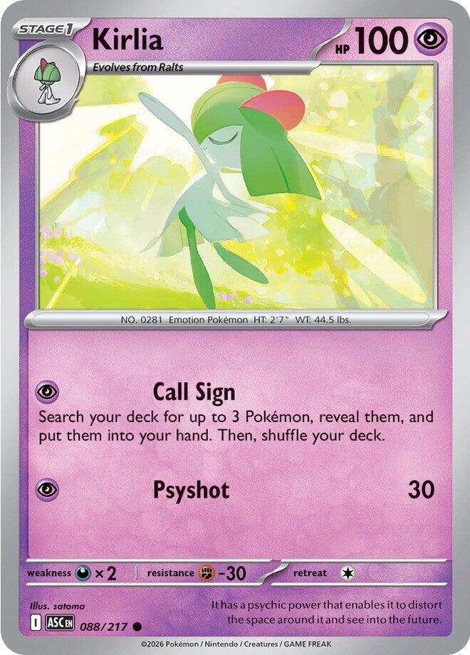 Kirlia (088/217) [Mega Evolution: Ascended Heroes] | Exor Games Bridgewater