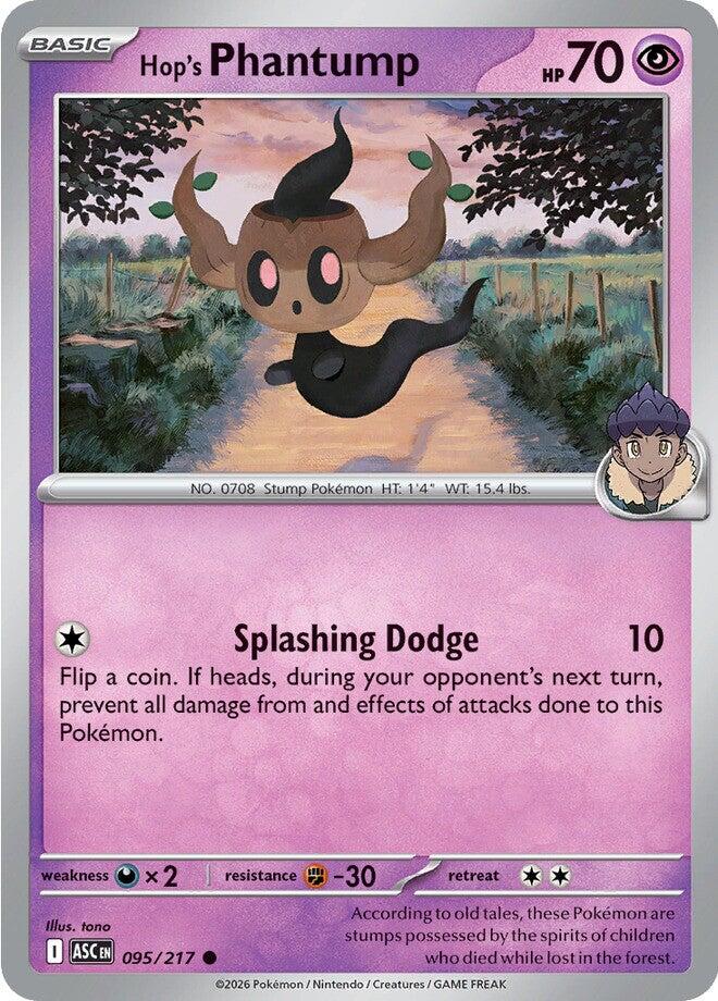 Hop's Phantump (095/217) [Mega Evolution: Ascended Heroes] | Exor Games Bridgewater