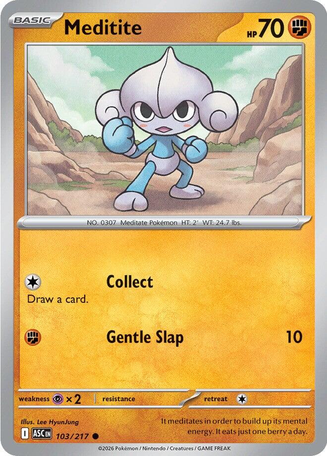 Meditite (103/217) [Mega Evolution: Ascended Heroes] | Exor Games Bridgewater
