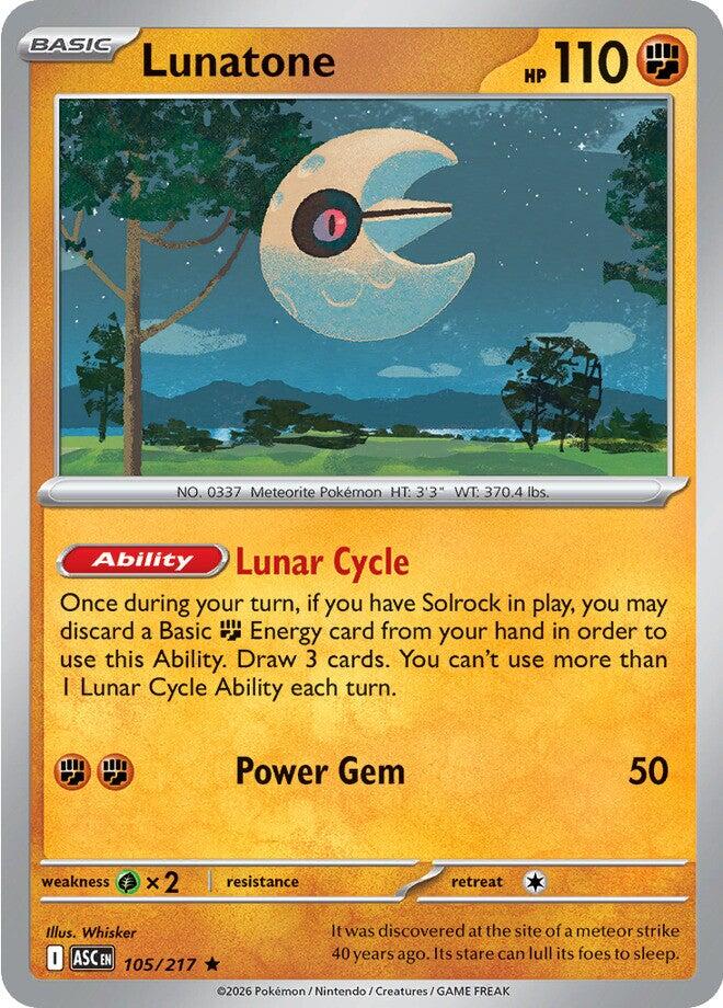 Lunatone (105/217) [Mega Evolution: Ascended Heroes] | Exor Games Bridgewater