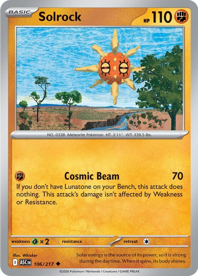 Solrock (106/217) [Mega Evolution: Ascended Heroes] | Exor Games Bridgewater