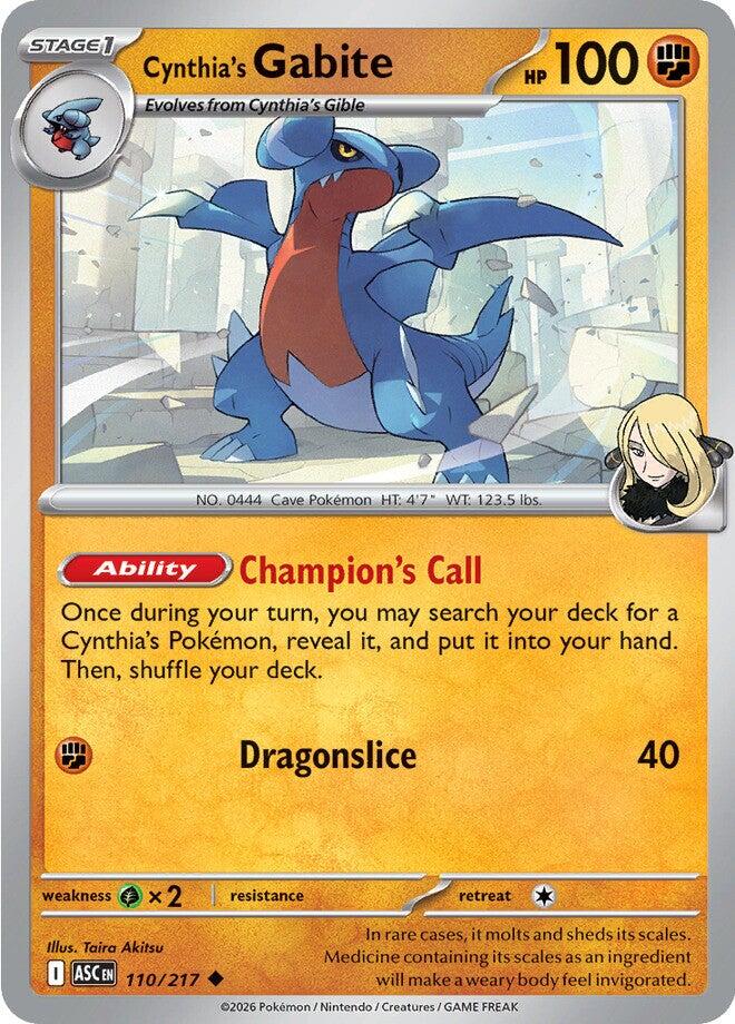 Cynthia's Gabite (110/217) [Mega Evolution: Ascended Heroes] | Exor Games Bridgewater