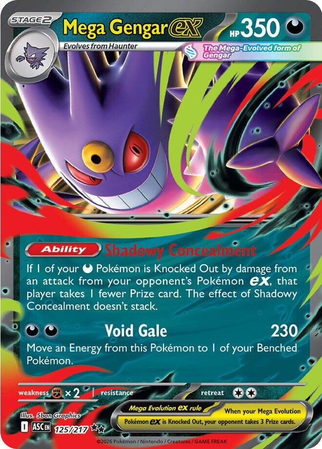 Mega Gengar ex (125/217) [Mega Evolution: Ascended Heroes] | Exor Games Bridgewater