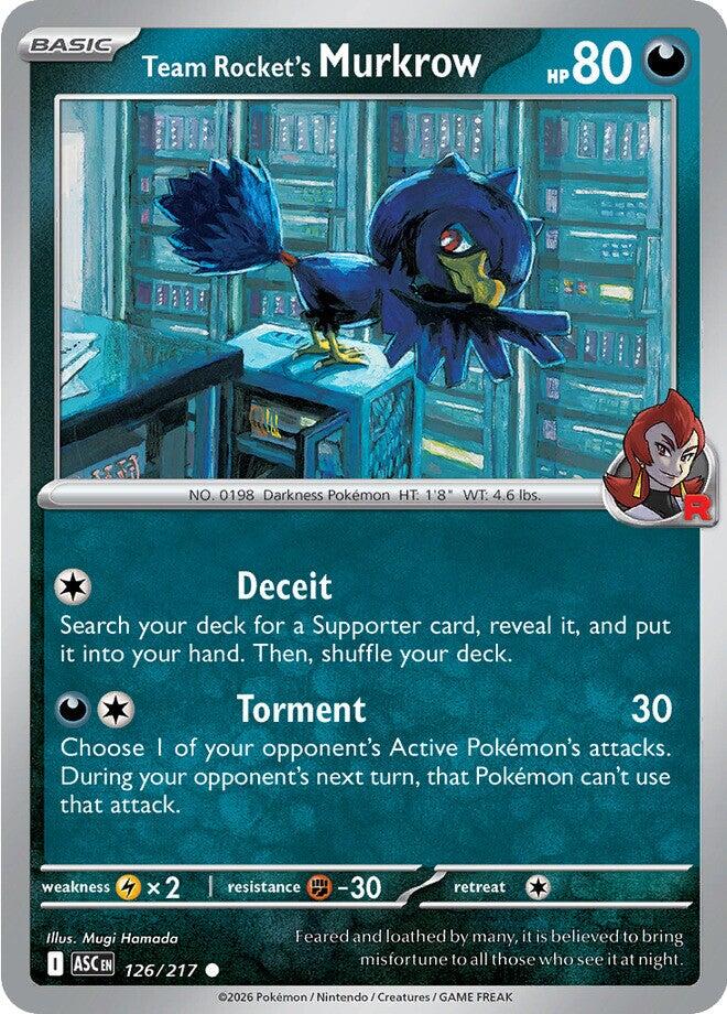 Team Rocket's Murkrow (126/217) [Mega Evolution: Ascended Heroes] | Exor Games Bridgewater