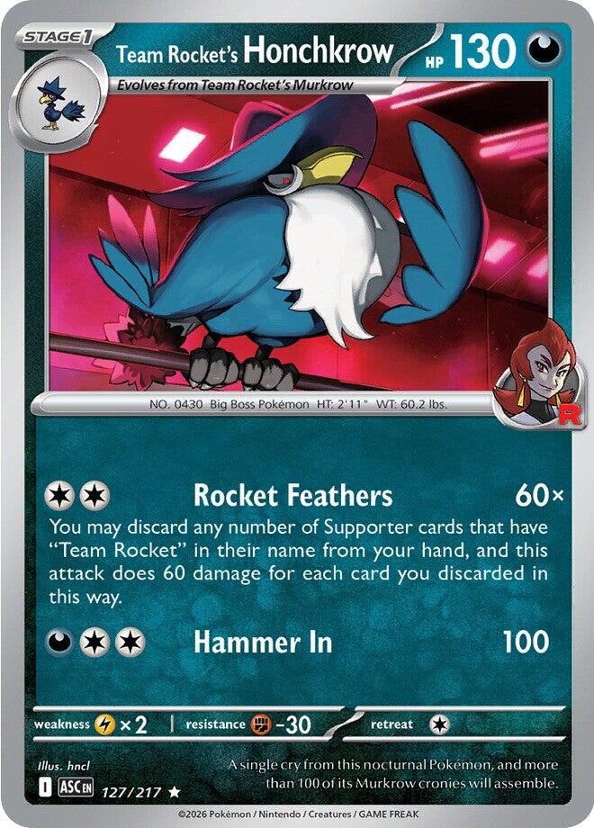 Team Rocket's Honchkrow (127/217) [Mega Evolution: Ascended Heroes] | Exor Games Bridgewater