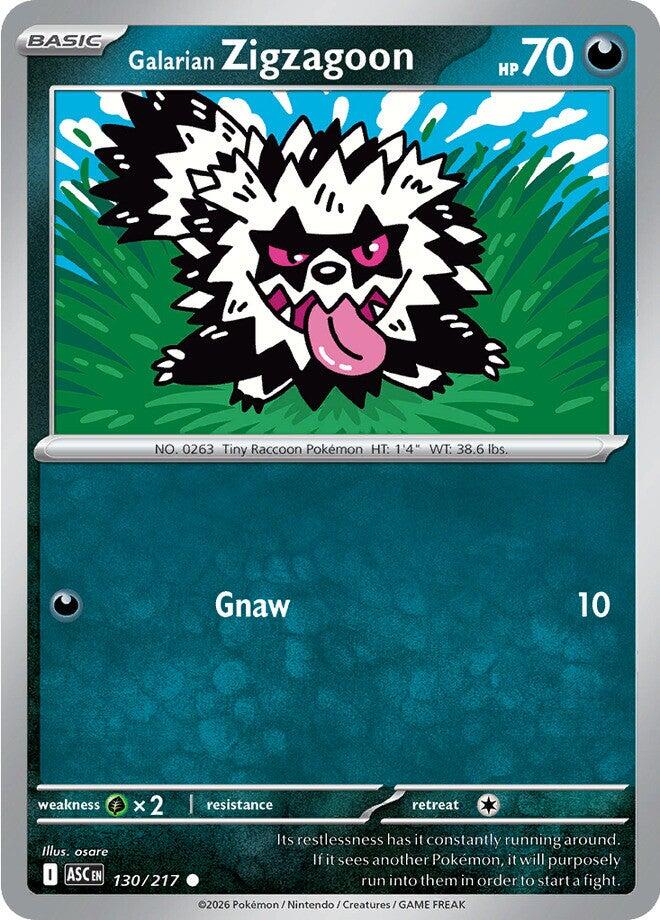 Galarian Zigzagoon (130/217) [Mega Evolution: Ascended Heroes] | Exor Games Bridgewater