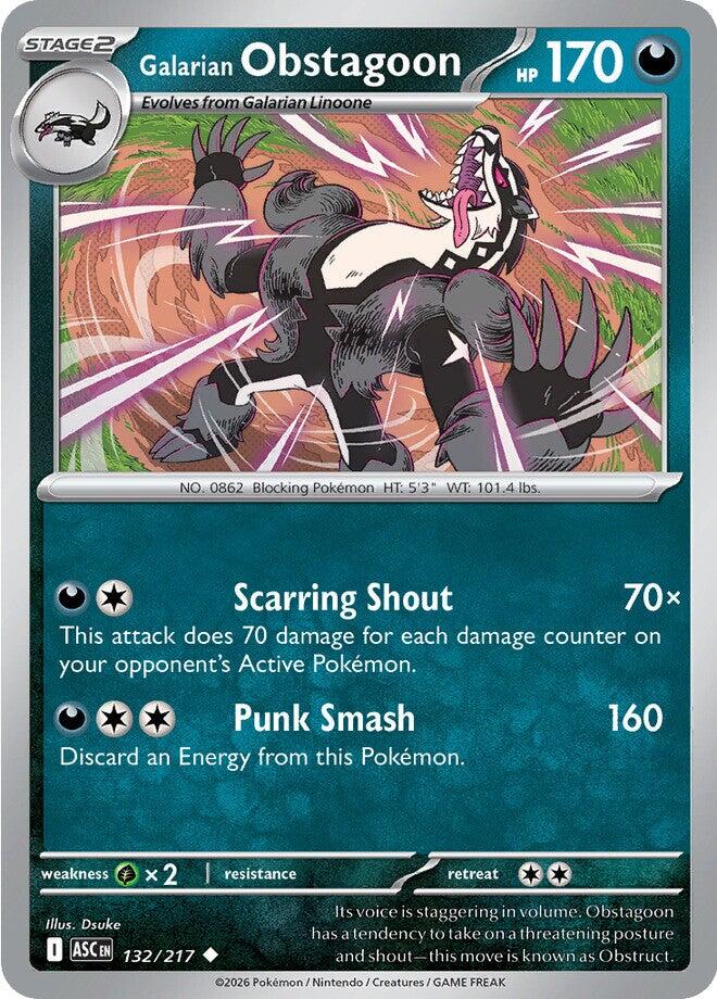 Galarian Obstagoon (132/217) [Mega Evolution: Ascended Heroes] | Exor Games Bridgewater