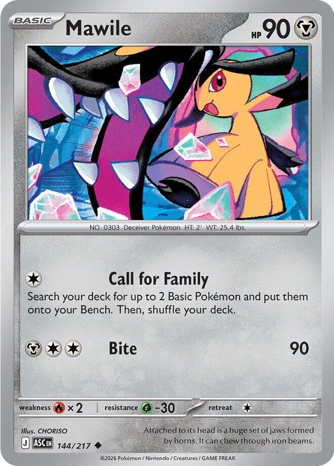 Mawile (144/217) [Mega Evolution: Ascended Heroes] | Exor Games Bridgewater