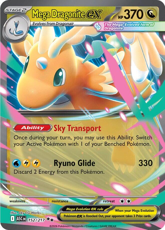 Mega Dragonite ex (152/217) [Mega Evolution: Ascended Heroes] | Exor Games Bridgewater