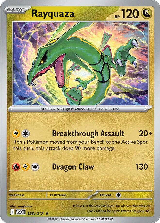 Rayquaza (153/217) [Mega Evolution: Ascended Heroes] | Exor Games Bridgewater