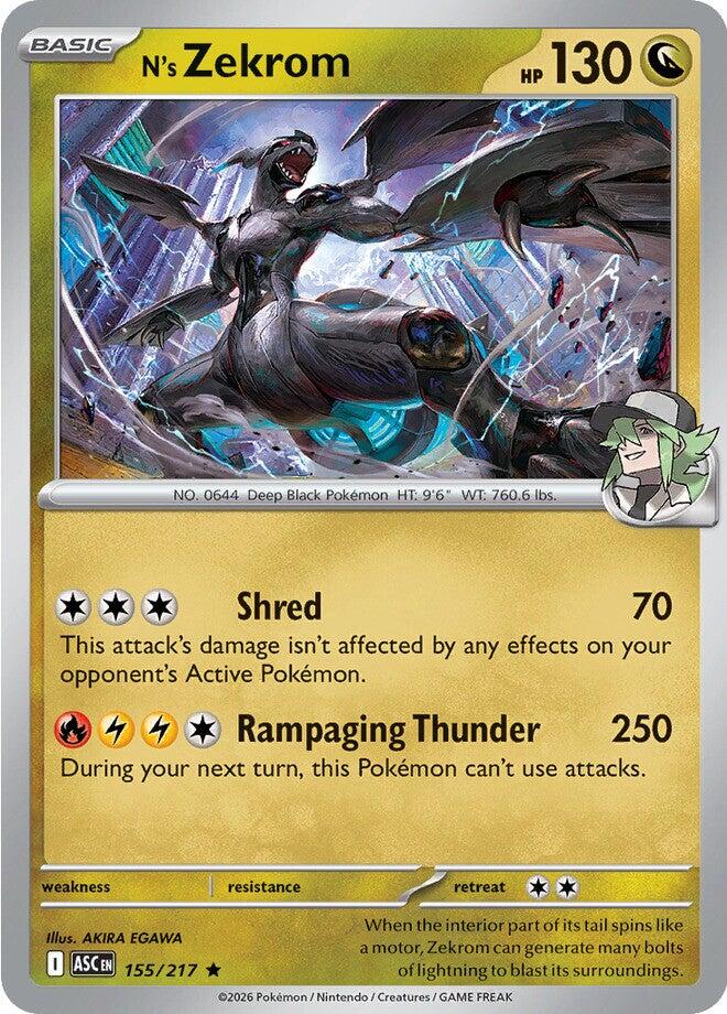 N's Zekrom (155/217) [Mega Evolution: Ascended Heroes] | Exor Games Bridgewater